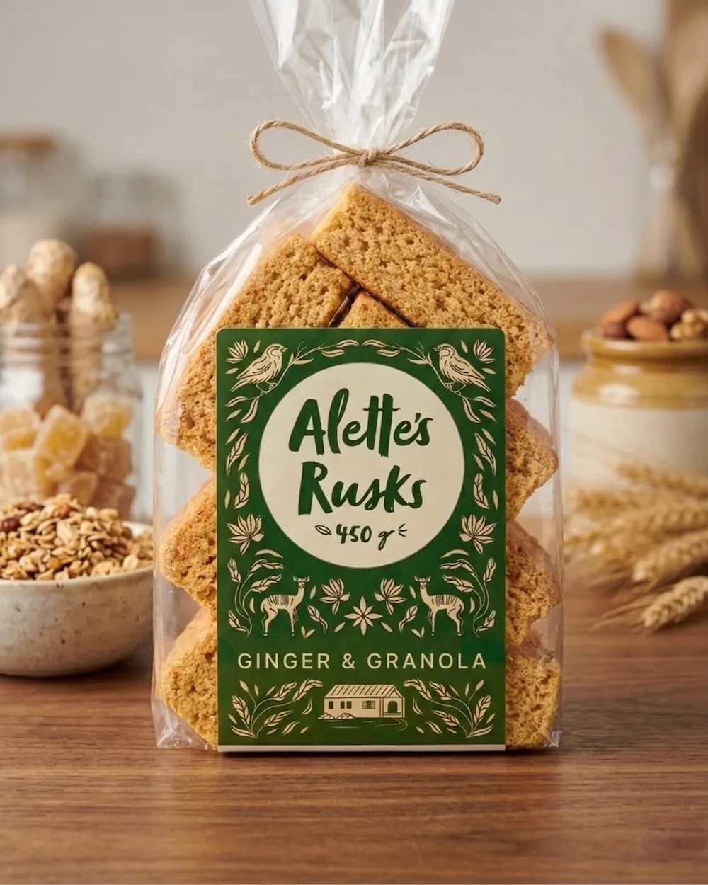 Alette's Ginger and Granola Rusks
