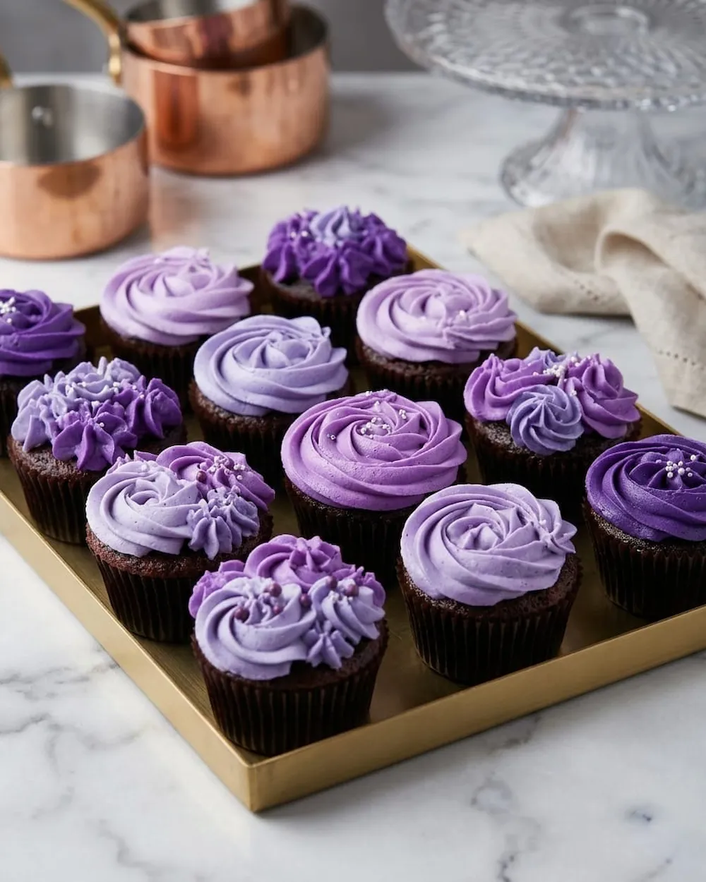 majestic marble cup cakes